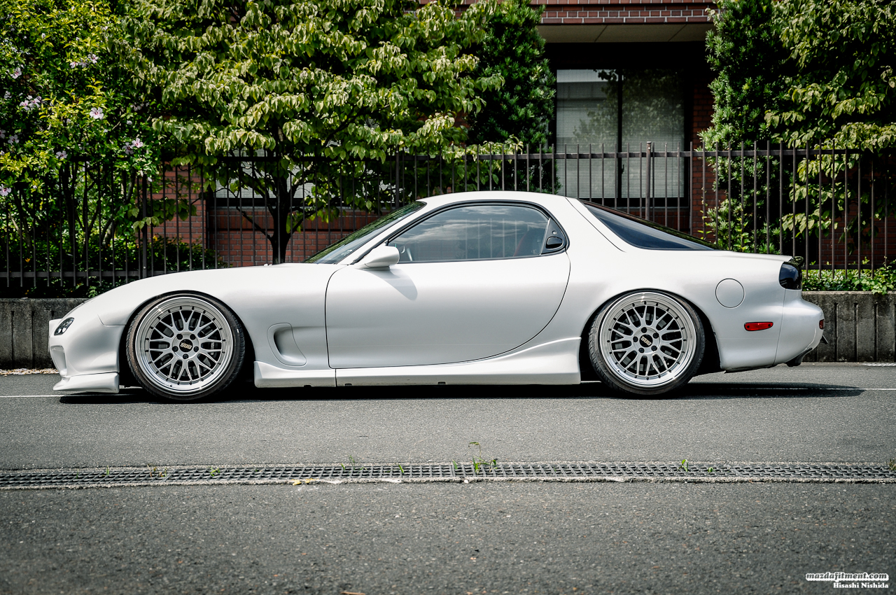 White Rx7 Stock Rims