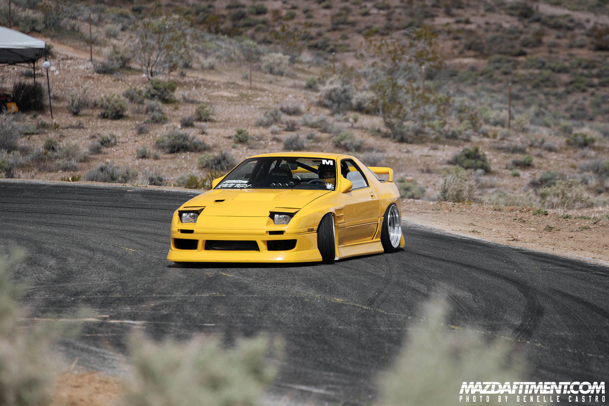 Drift Games - Josh's FC RX-7 looking particularly yellow