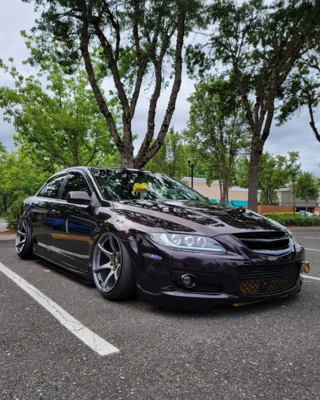 Black Cherry 🍒 
👤📷: @jkleinthemazdaguy 
.
.
.
#mazdafitment #mazda #fitment #mazdaspeed6 #ms6 #mazdaspeed #slammed #stance #lowstyle #bagged #kanseiwheels #wheelwednesday #cars #automotive #freshestmazdasintheworld